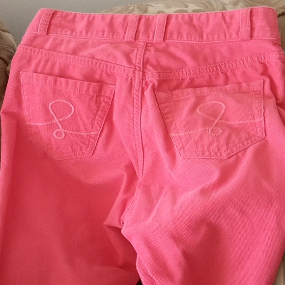 Lilly Pulitzer corduroy Main Line Fit Pants Pink - Picture 5 of 5